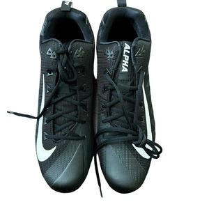 Nike Alpha Menace Pro Low TD PF Football Cleats White Sz 14.5